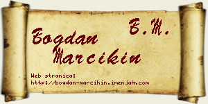 Bogdan Marcikin vizit kartica